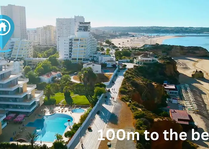 Rocha Apartment, With Pool, 100m From The Beach! Lägenhet Portimão